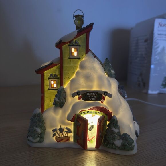 Deptartment 56 Better Watch Out Coal Mine #808923 North Pole Series 2010 Dept 56 - Picture 6 of 11